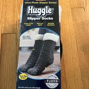 Juggle soft Sherpa Gray Slipper Socks
